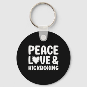 Kickboxen Ich liebe Kickboxen Kickboxer Schlüsselanhänger