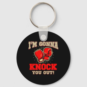 Kickboxen Ich werde dich umhauen! Kickbox Kickbo Schlüsselanhänger