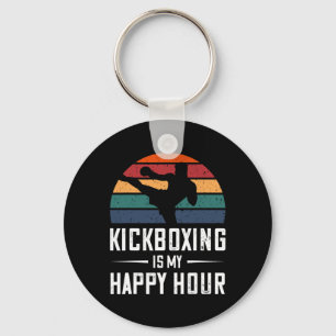 Kickboxen ist mein glückliches Hour Funny Kick Box Schlüsselanhänger