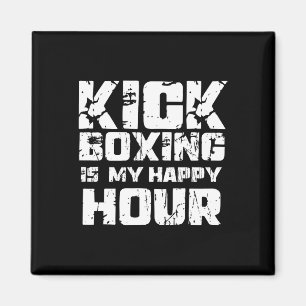 Kickboxen ist meine glückliche Stunde Frauen Niedl Magnet
