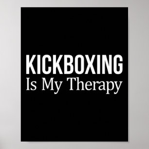 Kickboxen ist meine Therapie - Poster