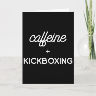Kickboxen Kaffee Kickbox Workout Karte