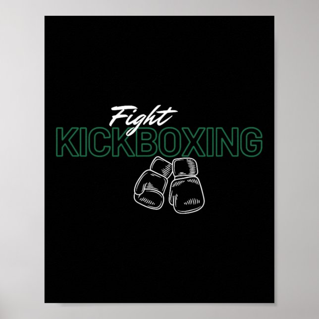 Kickboxen kämpfen poster (Vorne)