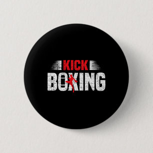 Kickboxen Kickboxen Boxer Kickboxer Kampfsportarte Button