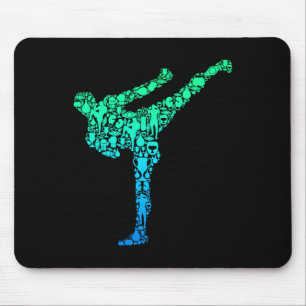 Kickboxen Kickboxen Taekwondo Karate Jungen Kinder Mousepad