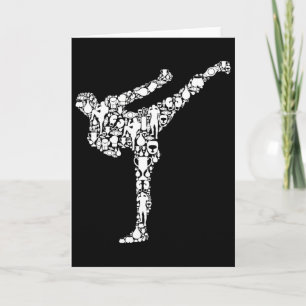 Kickboxen Kickboxer Karate Jungen Kinder Männer Karte