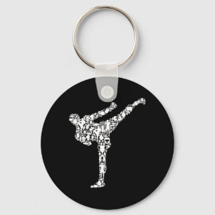 Kickboxen Kickboxer Karate Jungen Kinder Männer La Schlüsselanhänger