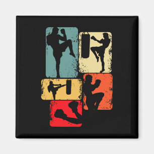 Kickboxen Kickboxer Karate Taekwondo Jungen Kinder Magnet