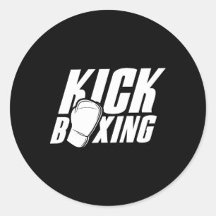 Kickboxen Kickboxer Kickbox Kick Boxen Martial A Runder Aufkleber
