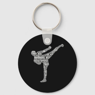 Kickboxen Kickboxer Taekwondo Karate Kinder Junge Schlüsselanhänger