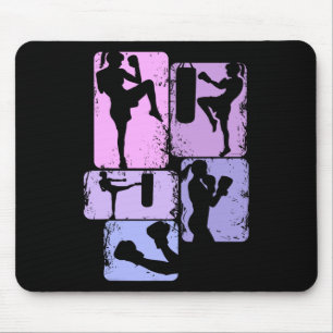Kickboxen Kickboxer Taekwondo Karate Mädchen Kinde Mousepad