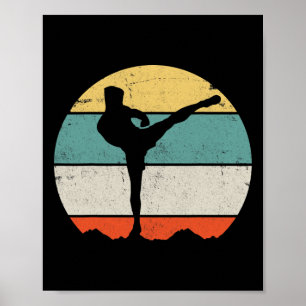 Kickboxen Kickboxer Vintage  Poster
