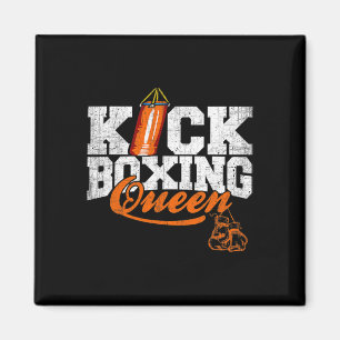 Kickboxen-Königin Kickboxer-Training Grafik Magnet