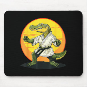Kickboxen Krokodil Taekwondo Karate MMA Lustig Mousepad