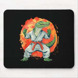 Kickboxen Krokodil Taekwondo Karate MMA Lustig Mousepad