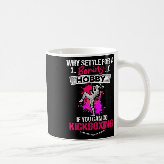Kickboxen Langweiliges Kickbox-Training  Kaffeetasse (Rechts)