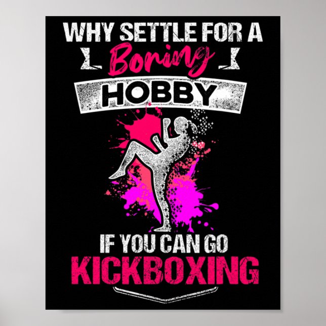 Kickboxen Langweiliges Kickbox-Training  Poster (Vorne)