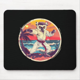 Kickboxen Lemur Taekwondo Karate MMA Lustig Mousepad