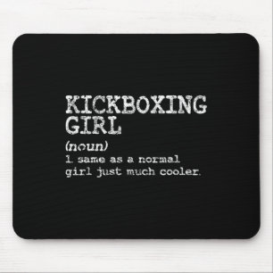 Kickboxen Mädchen Definition Lustig Frauen Trainer Mousepad
