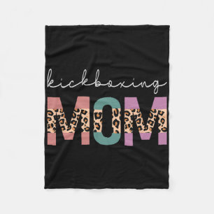 Kickboxen-Mama Lustiges Boxen Kickboxer-Mama-Gesch Fleecedecke