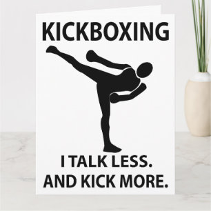 Kickboxen Martial Arts Fighter Kickboxen Karte