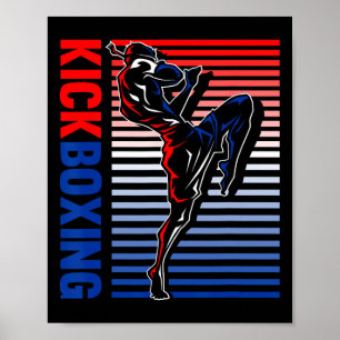Kickboxen Martial Arts Kickboxen Liebhaber Boxen K Poster