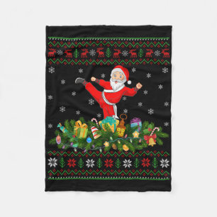 Kickboxen Martial Arts Liebhaber Xmas Hässlich Kic Fleecedecke
