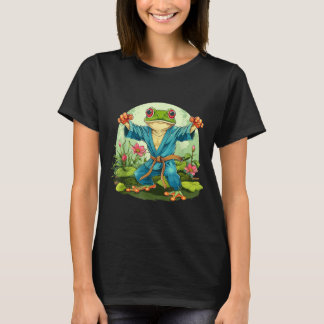 Kickboxen Mma Kröte Taekwondo Frosch Floral Judo T-Shirt