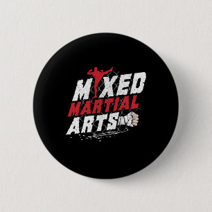 Kickboxen Mma Mixed Martial Arts Fan Geschenkidee Button