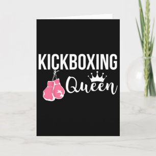 Kickboxen Queen Fitness Gym Motivational Karte