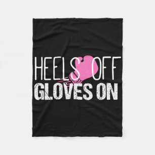Kickboxen Schuhe aus Handschuhe an Hemd Fleecedecke