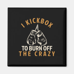 Kickboxen T-Shirt - Ich kickboxe, um die Kröte zu  Magnet