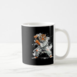 Kickboxen Tiger Wasserfarbe Kampfsport Karate Ti Kaffeetasse