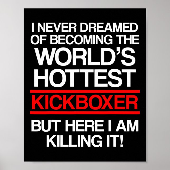 Kickboxen Traum-Kickbox-Training Poster (Vorne)