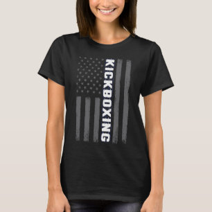 Kickboxen USA Amerikanische Flagge Geschenk Martia T-Shirt