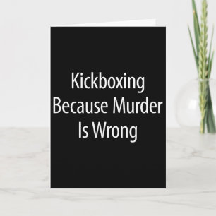 Kickboxen - Weil Mord falsch ist - Karte