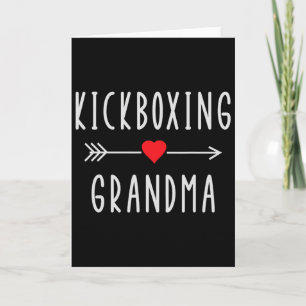 Kickboxende Oma Stolz Kickboxende Großmutter Pro Karte