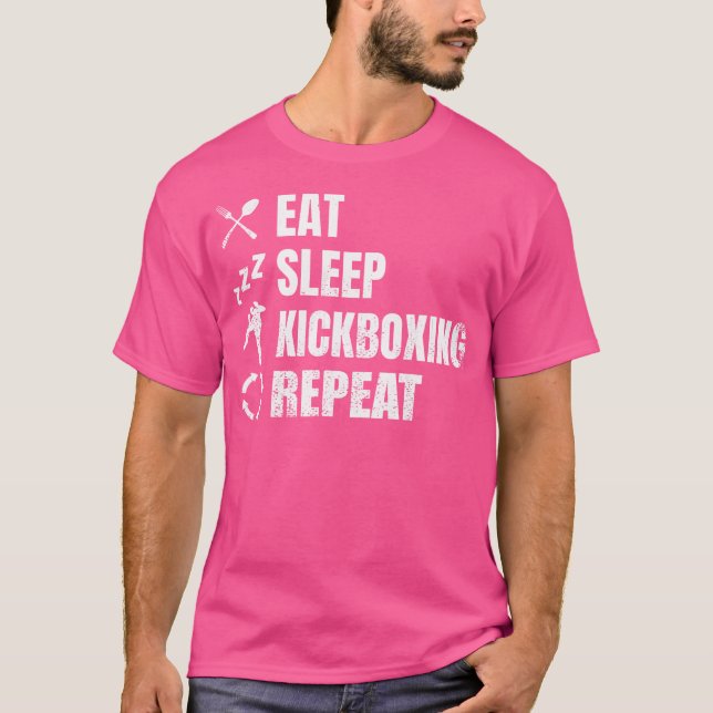 Kickboxer Daily Schedule Kickboxing Instructor Mar T-Shirt (Vorderseite)