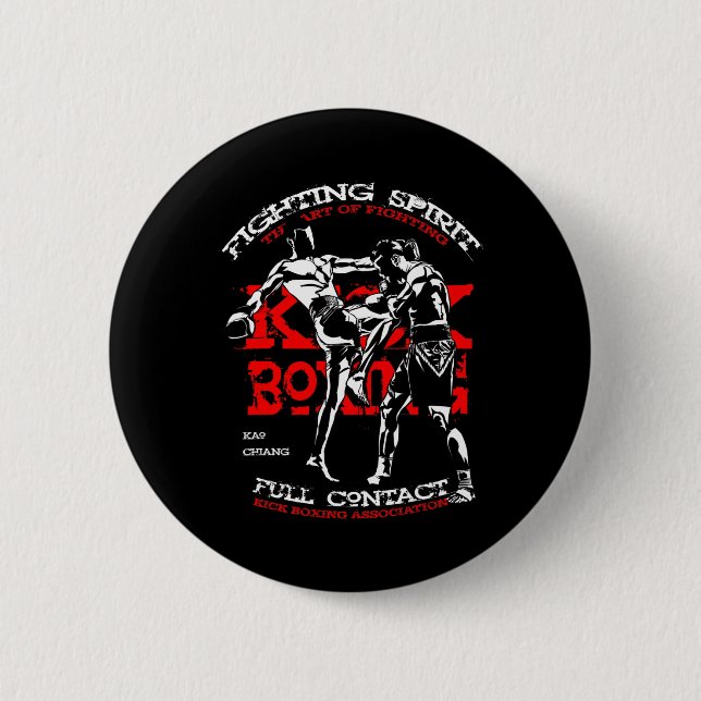 Kickboxer-Design für MMA-Fans  Button (Vorderseite)