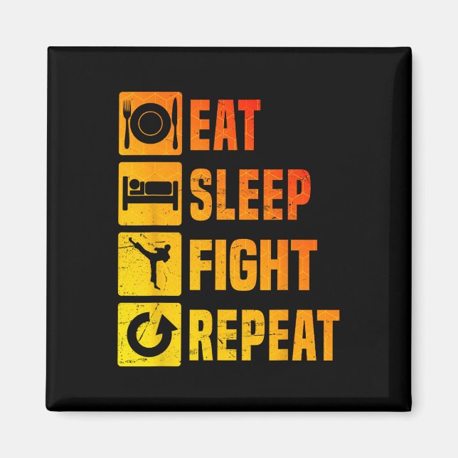 Kickboxer Herren Kickbox Kickboxen Boxen  Magnet (Vorne)