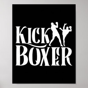 Kickboxer Kickbox Kick Boxing Kickboxing Kampfspor Poster