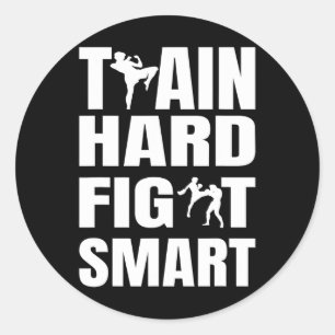 Kickboxer Kickboxen Muay Thai Thai Boxing Mma Fech Runder Aufkleber
