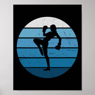 Kickboxerin Frauen Kickboxen Boxen Männer Kickbox Poster