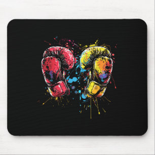 Kickboxhandschuhe Splotch Kampfsportler Mousepad