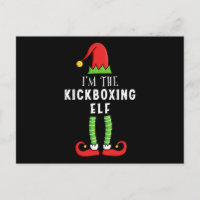 Kickboxing Elf Weihnachts-Matching Familiengeschen