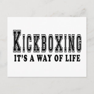 Kickboxing Es ist Lebensweise Postkarte