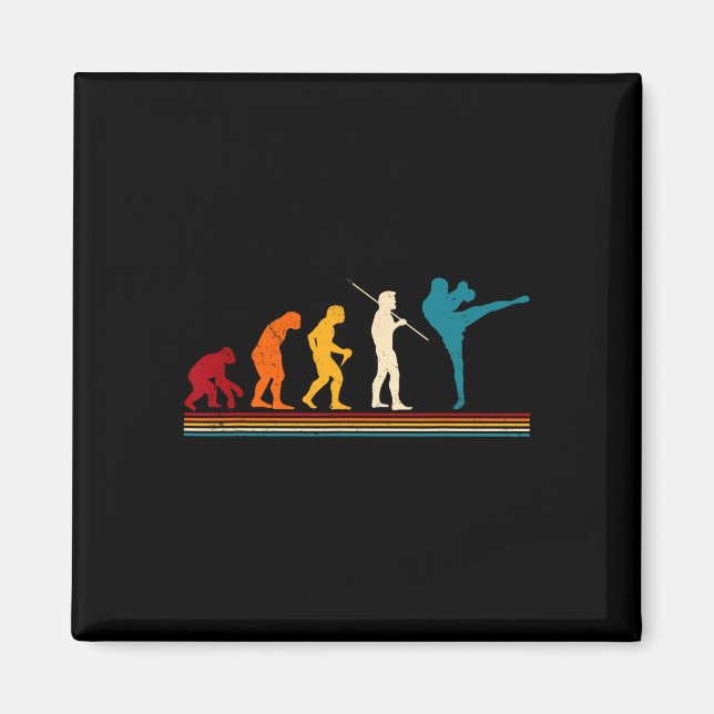Kickboxing Evolution Kickboxer Karate Boxing Mixed Magnet (Vorne)