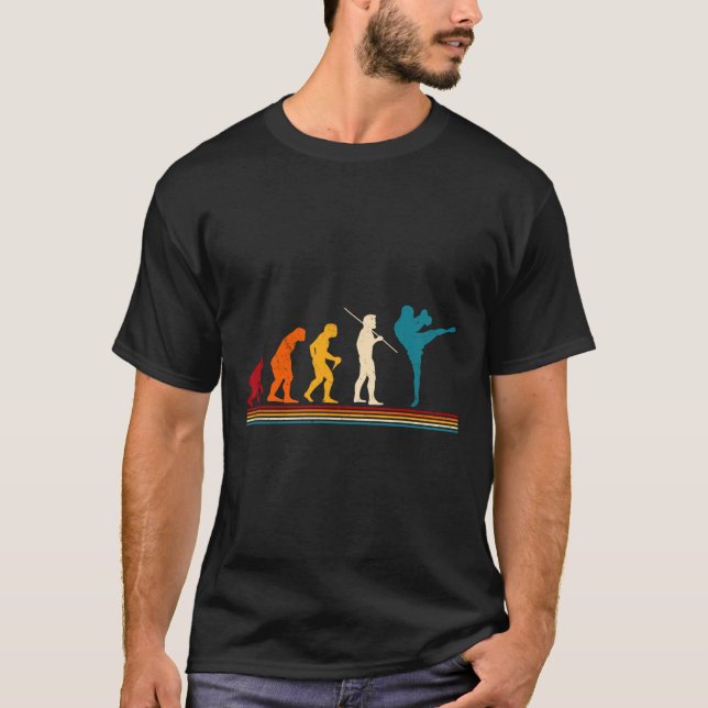 Kickboxing Evolution Kickboxer Karate Boxing Mixed T-Shirt (Vorderseite)