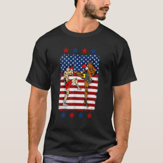 Kickboxing Fighters Champion 4. Juli Independe T-Shirt