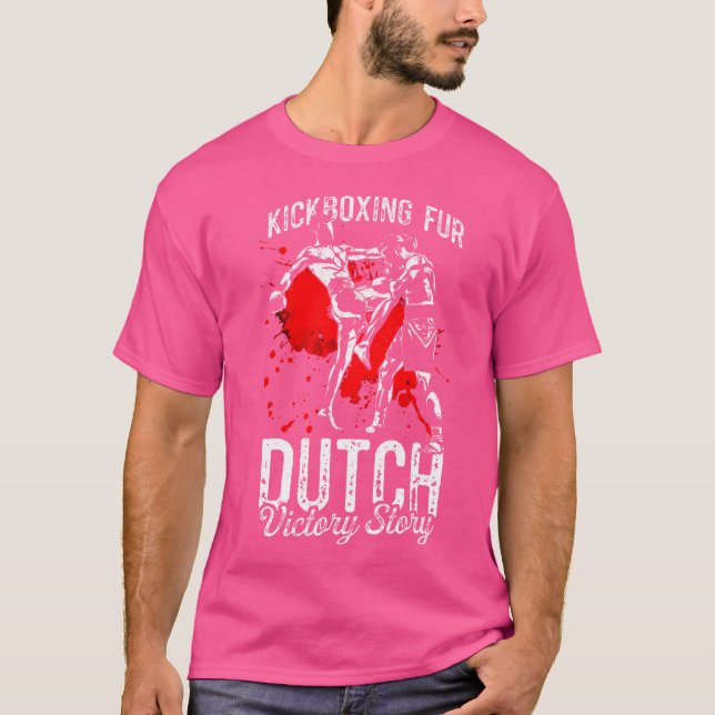 Kickboxing Fur Niederländischer Sieg Muay Thai Dut T-Shirt (Vorderseite)